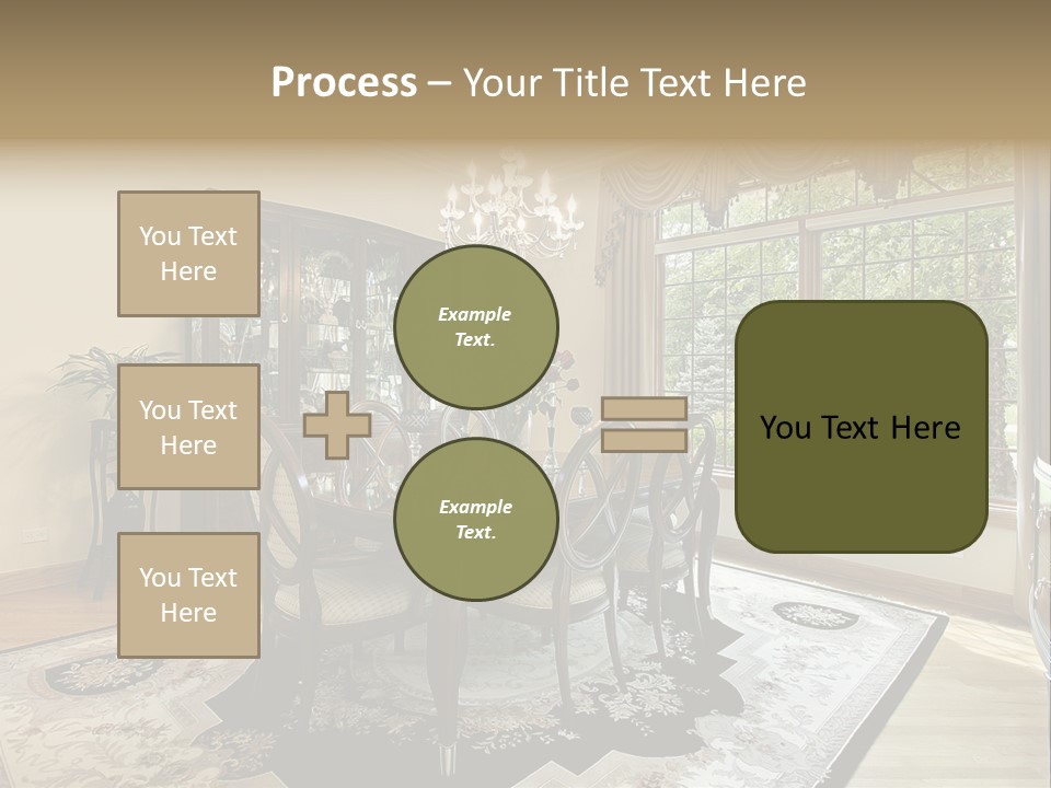 Chair Dwelling Suburbs PowerPoint Template