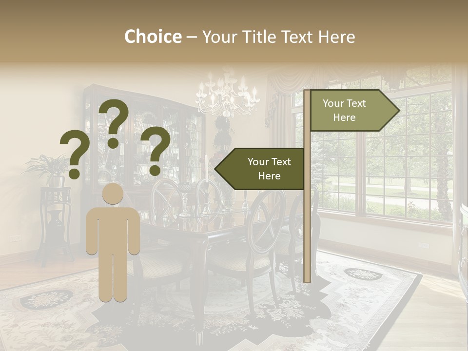 Chair Dwelling Suburbs PowerPoint Template