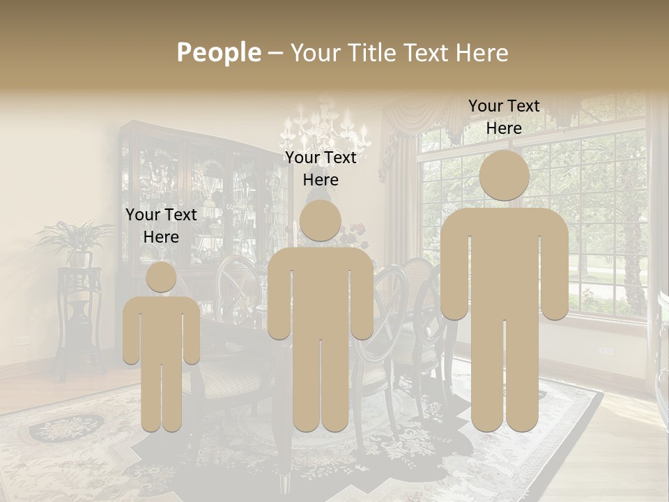 Chair Dwelling Suburbs PowerPoint Template