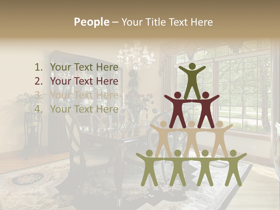 Chair Dwelling Suburbs PowerPoint Template