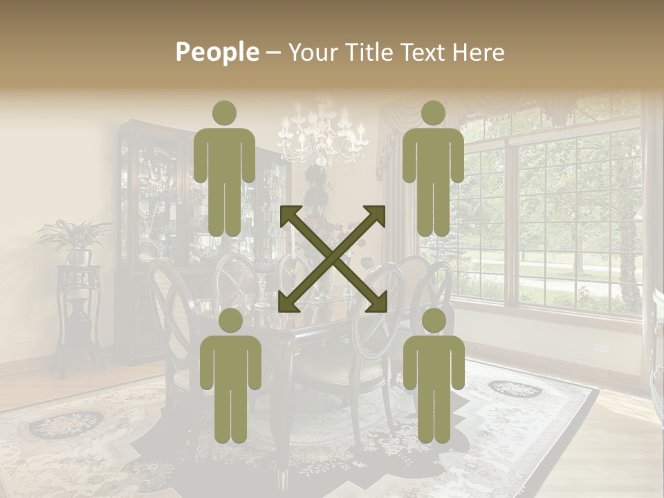 Chair Dwelling Suburbs PowerPoint Template