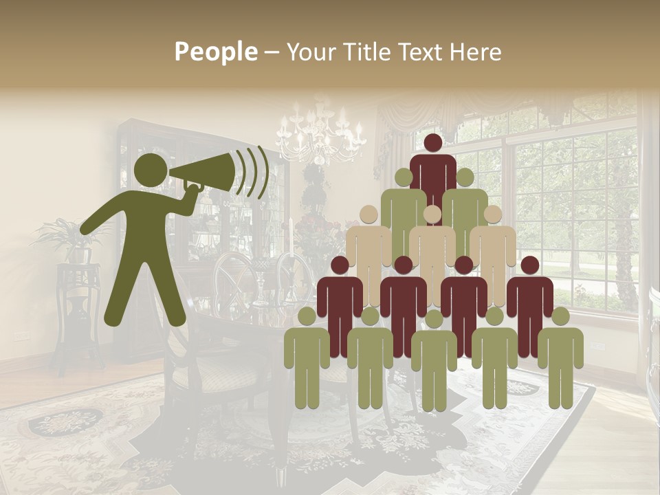 Chair Dwelling Suburbs PowerPoint Template