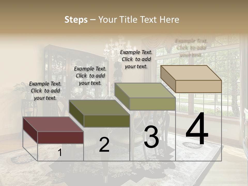 Chair Dwelling Suburbs PowerPoint Template