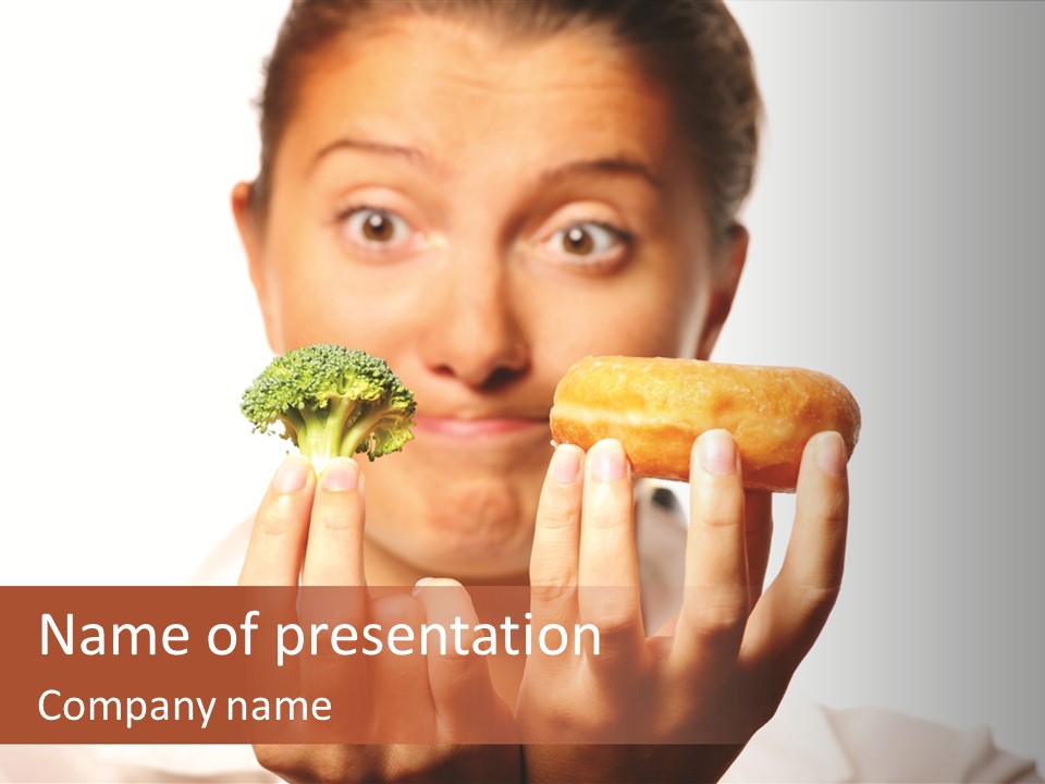 Food Person Girl PowerPoint Template