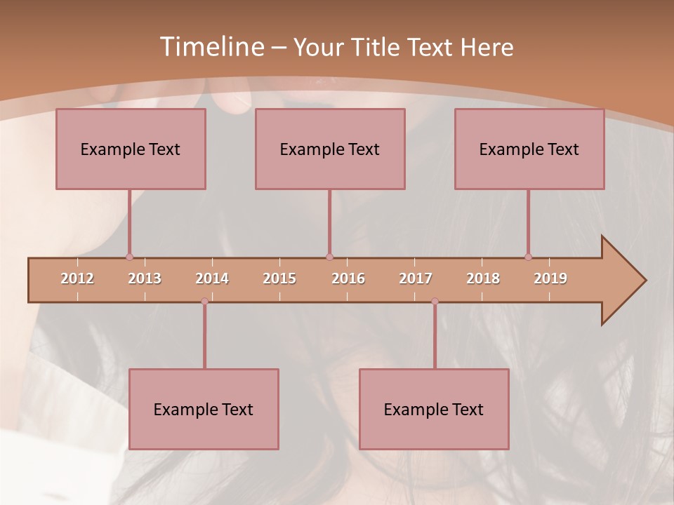 Young Mustaches Model PowerPoint Template