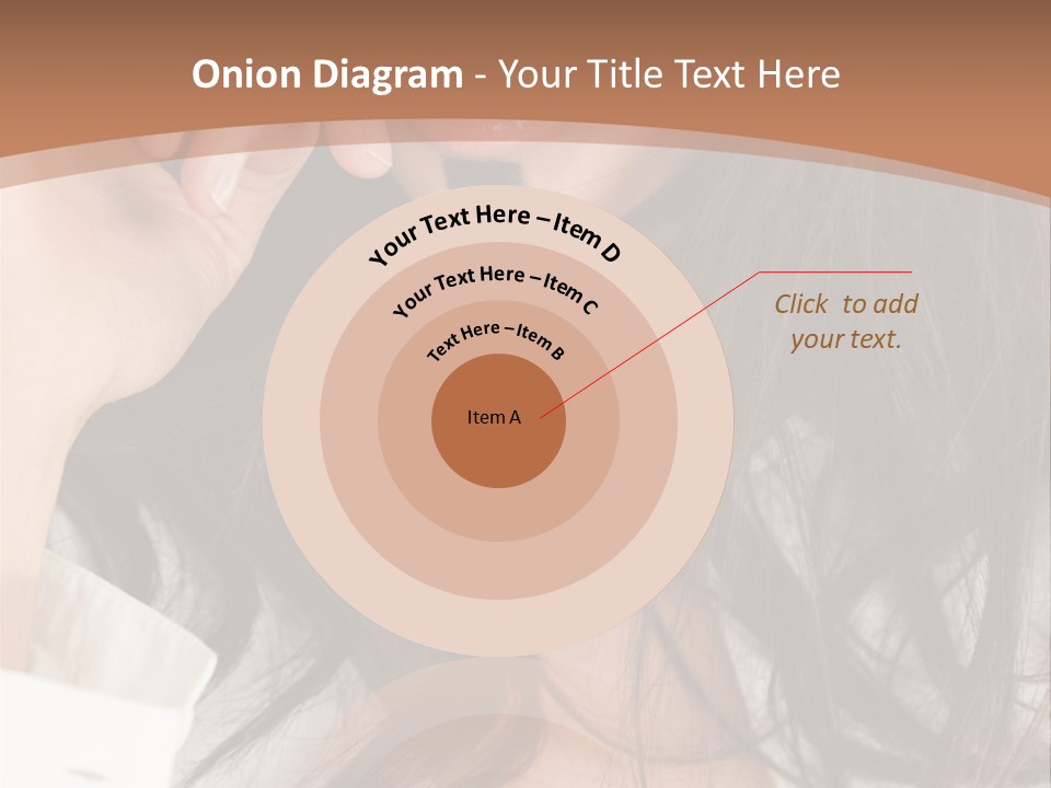 Young Mustaches Model PowerPoint Template