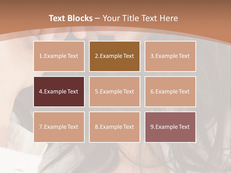 Young Mustaches Model PowerPoint Template