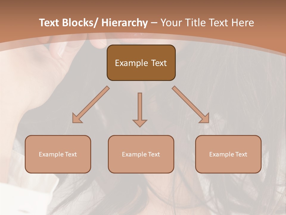 Young Mustaches Model PowerPoint Template