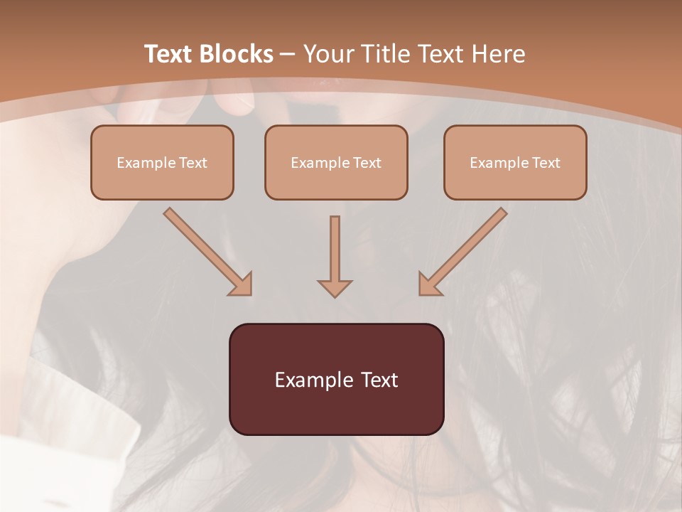 Young Mustaches Model PowerPoint Template
