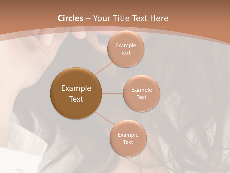 Young Mustaches Model PowerPoint Template