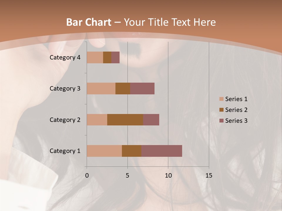 Young Mustaches Model PowerPoint Template