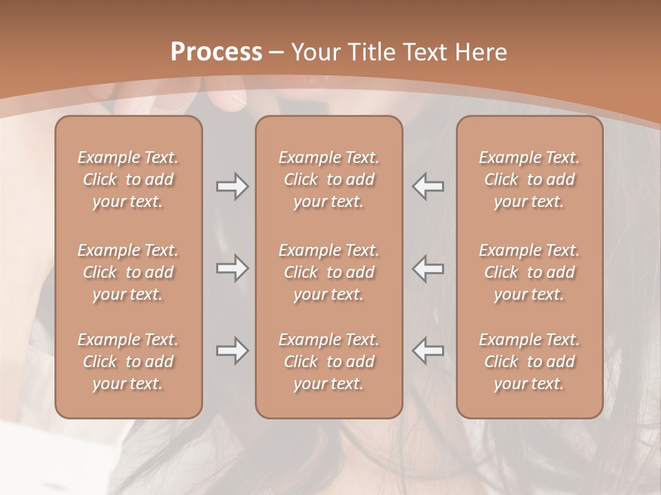 Young Mustaches Model PowerPoint Template