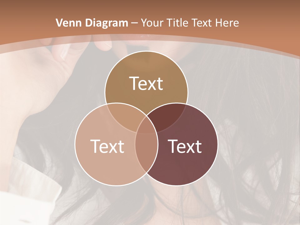 Young Mustaches Model PowerPoint Template