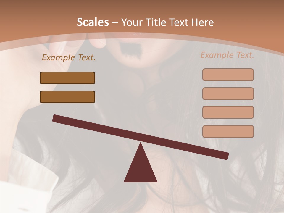 Young Mustaches Model PowerPoint Template