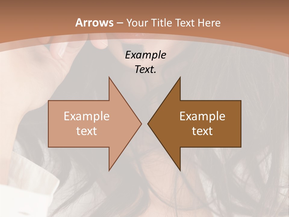 Young Mustaches Model PowerPoint Template