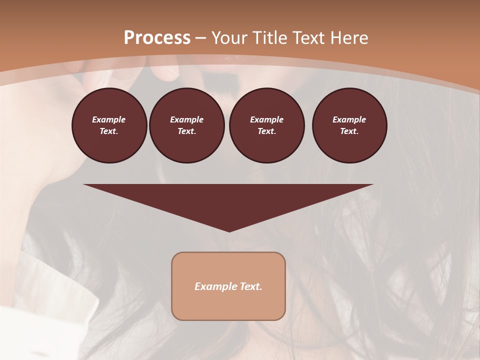 Young Mustaches Model PowerPoint Template