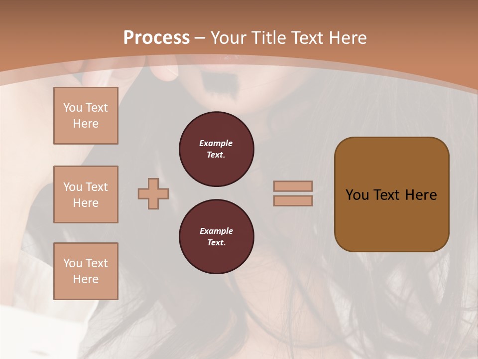 Young Mustaches Model PowerPoint Template
