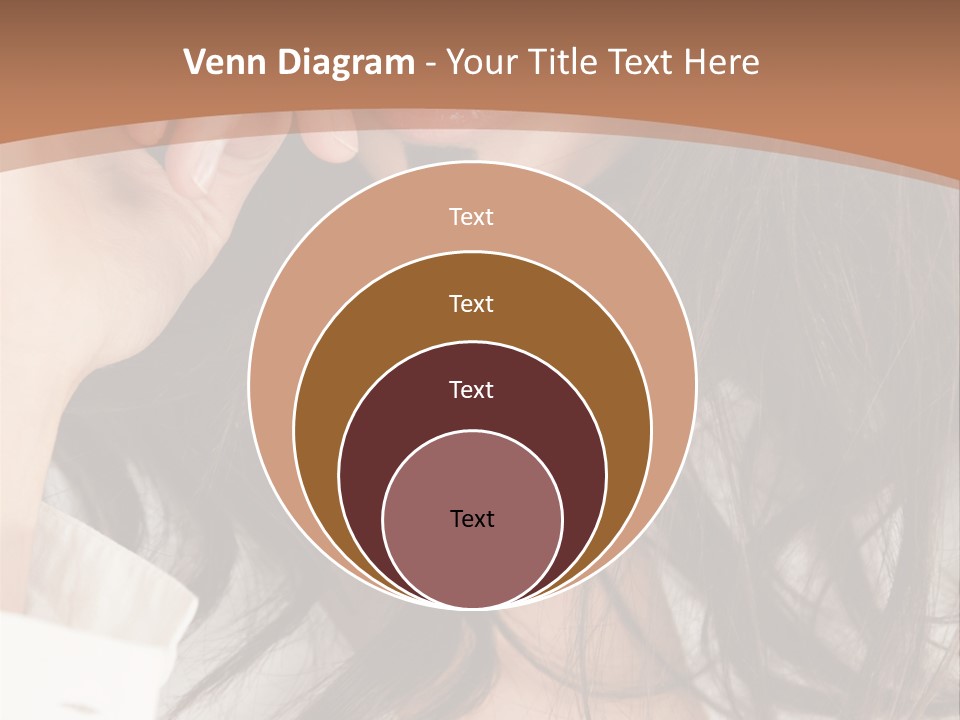 Young Mustaches Model PowerPoint Template