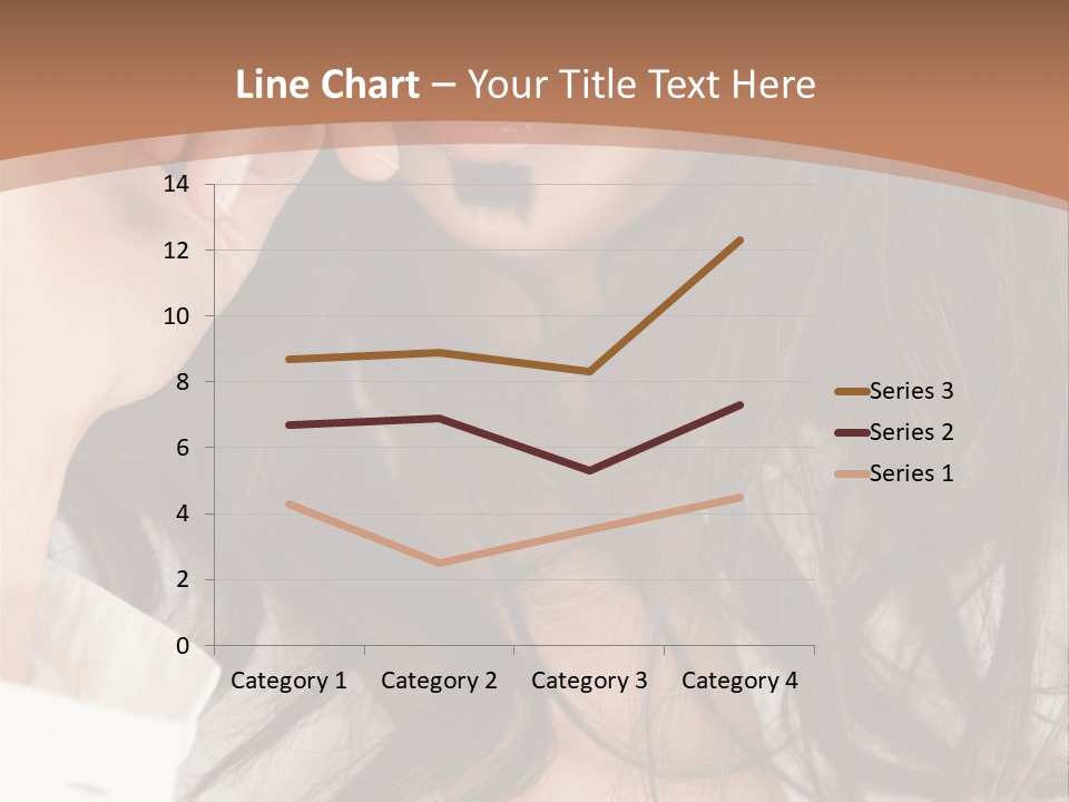 Young Mustaches Model PowerPoint Template