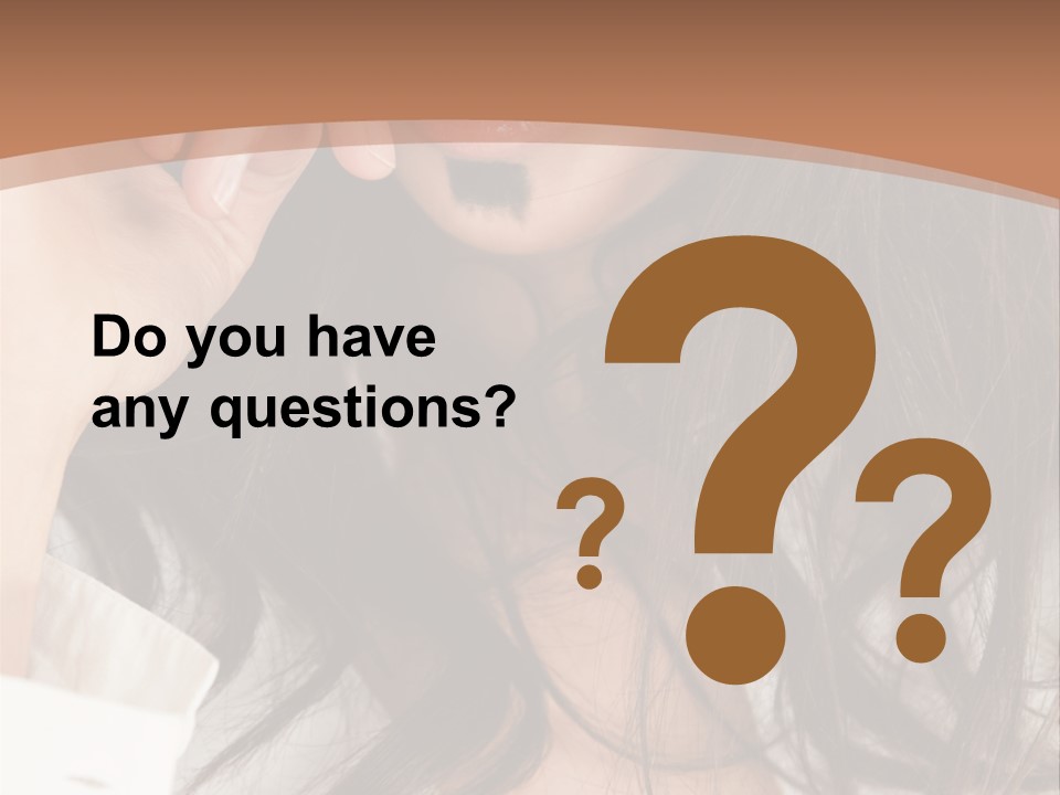 Young Mustaches Model PowerPoint Template