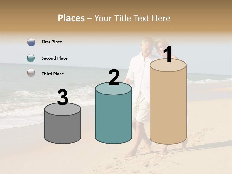 Woman Looking Vacation PowerPoint Template