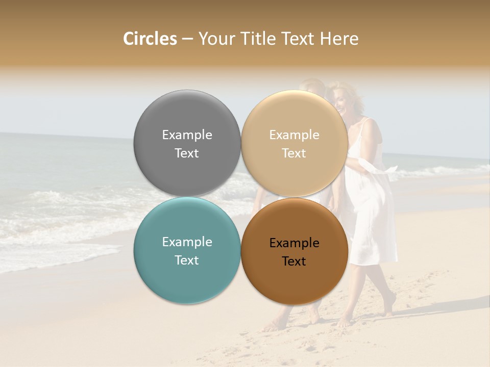 Woman Looking Vacation PowerPoint Template