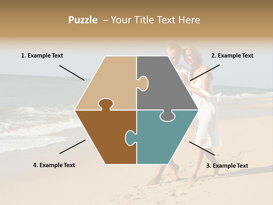 Woman Looking Vacation PowerPoint Template