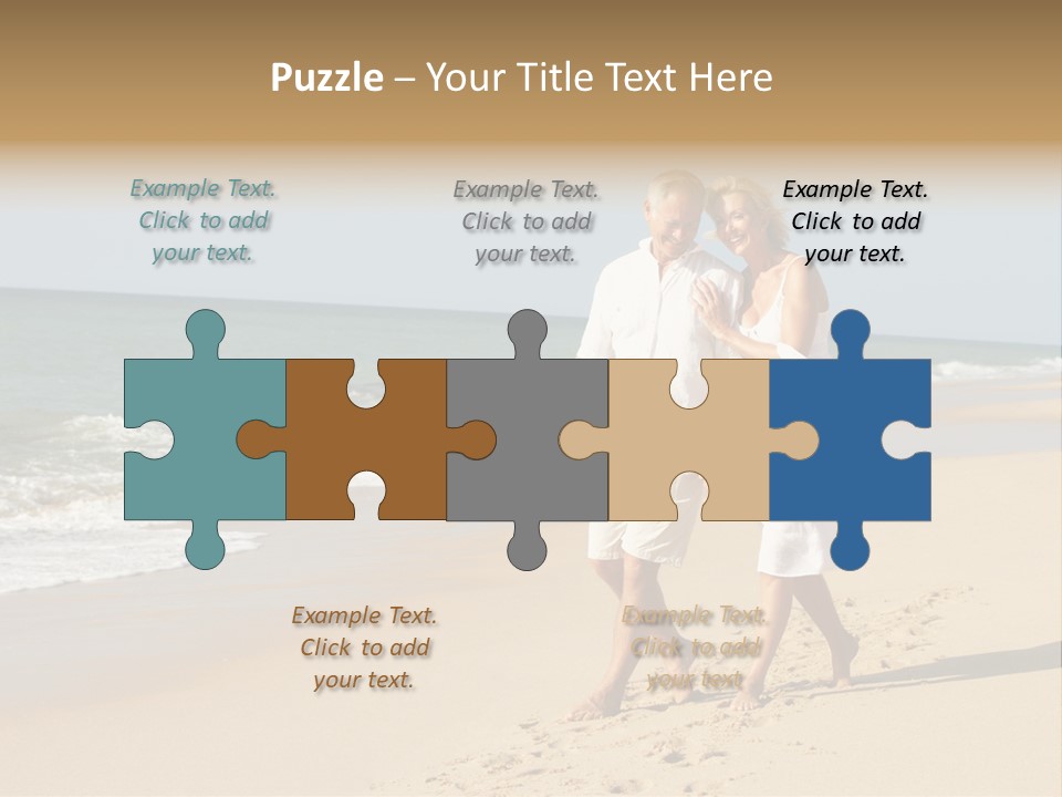 Woman Looking Vacation PowerPoint Template