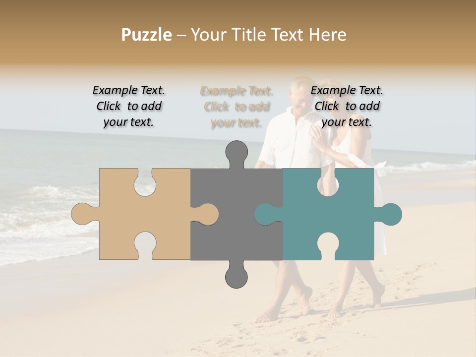 Woman Looking Vacation PowerPoint Template