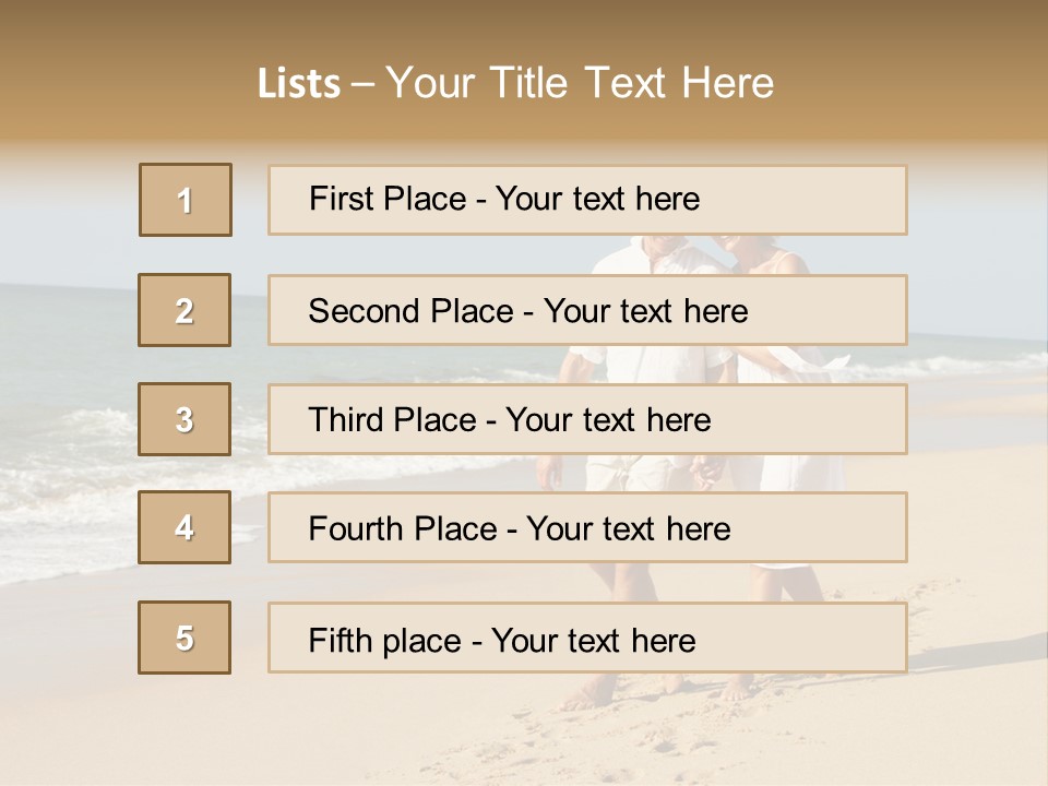 Woman Looking Vacation PowerPoint Template