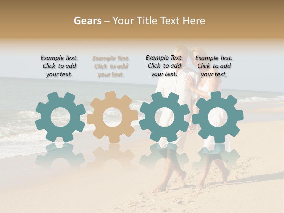 Woman Looking Vacation PowerPoint Template