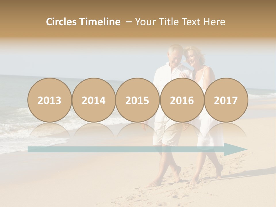 Woman Looking Vacation PowerPoint Template