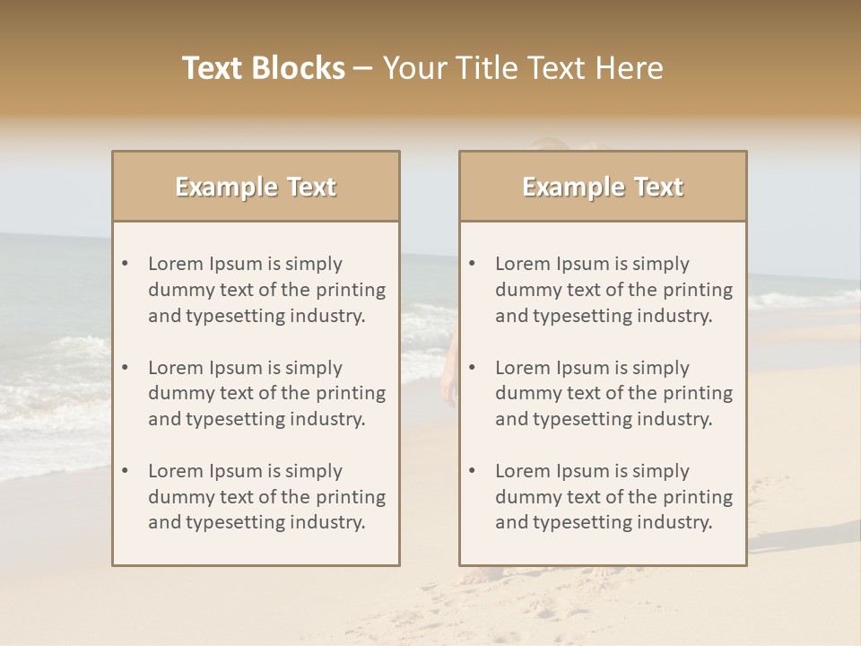 Woman Looking Vacation PowerPoint Template