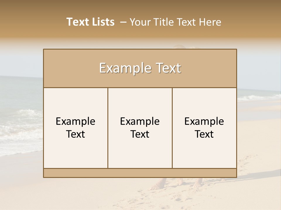 Woman Looking Vacation PowerPoint Template