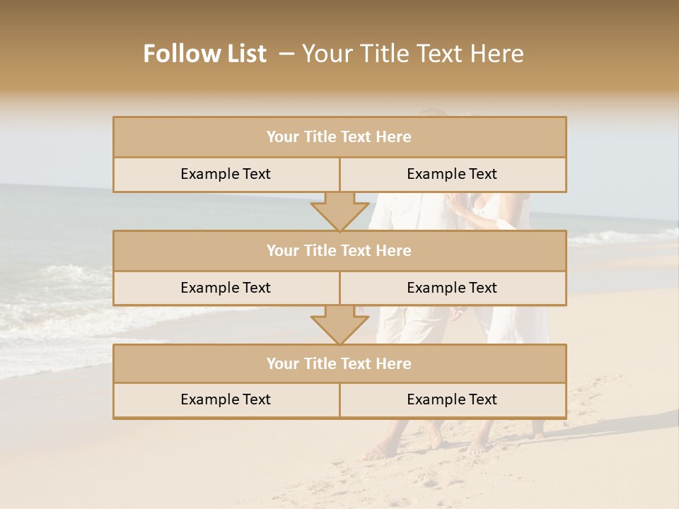 Woman Looking Vacation PowerPoint Template