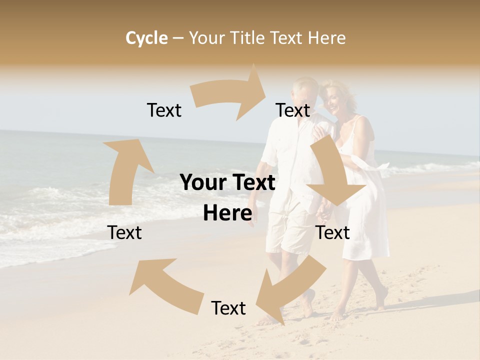 Woman Looking Vacation PowerPoint Template