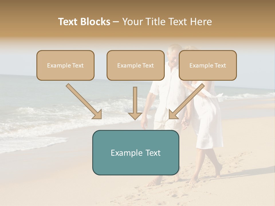 Woman Looking Vacation PowerPoint Template