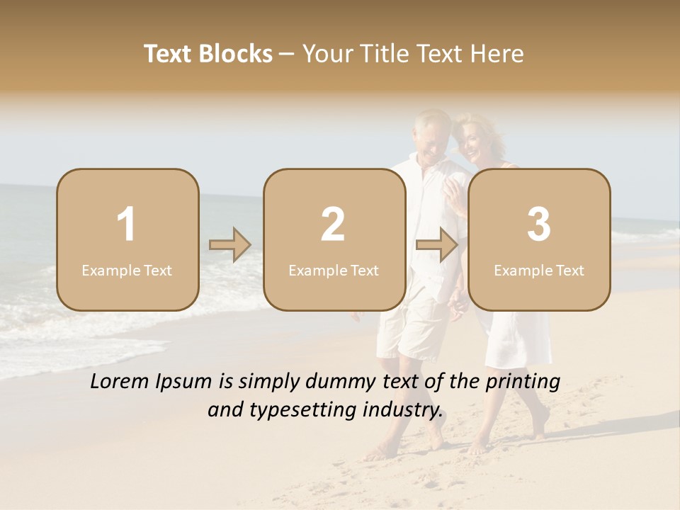 Woman Looking Vacation PowerPoint Template