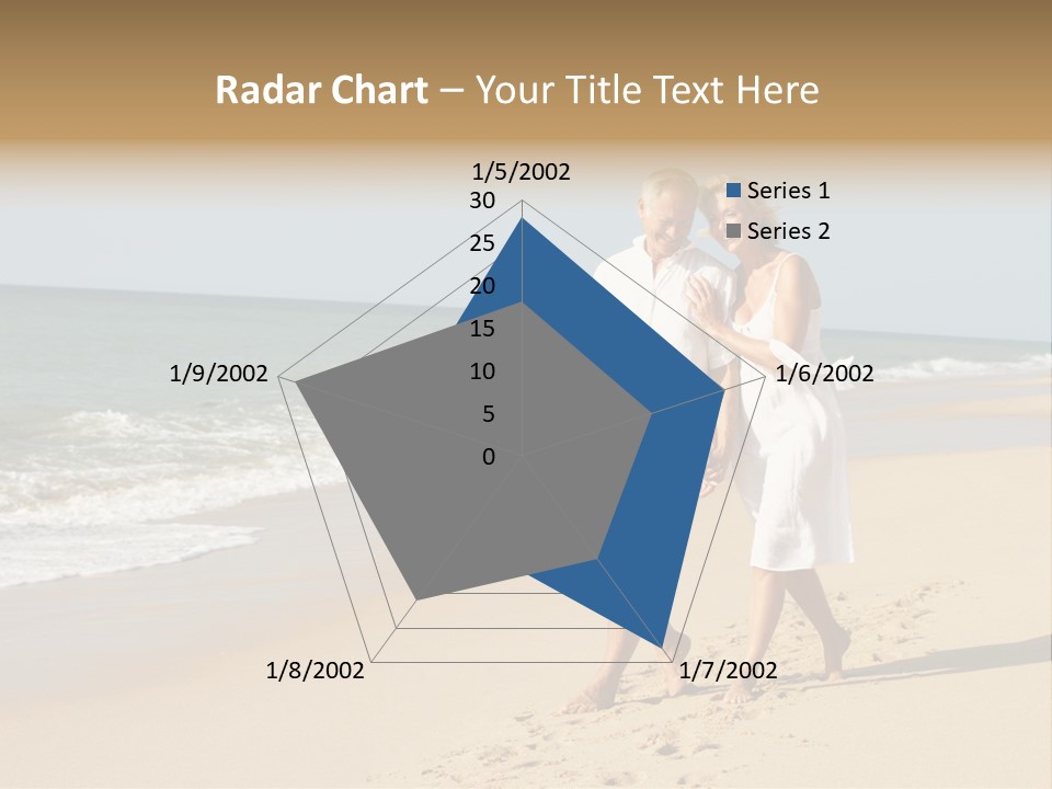 Woman Looking Vacation PowerPoint Template