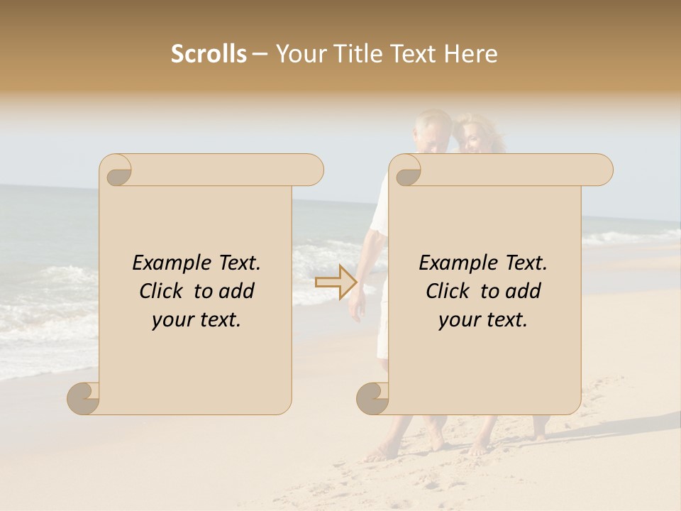 Woman Looking Vacation PowerPoint Template