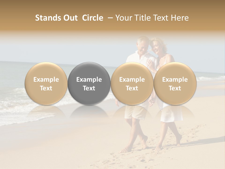 Woman Looking Vacation PowerPoint Template