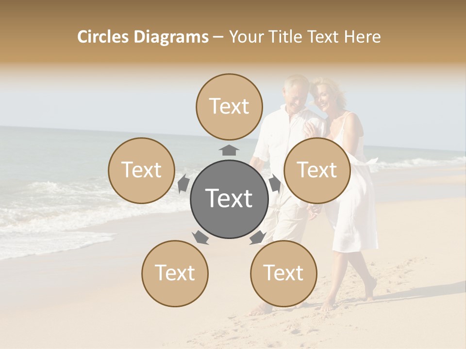 Woman Looking Vacation PowerPoint Template