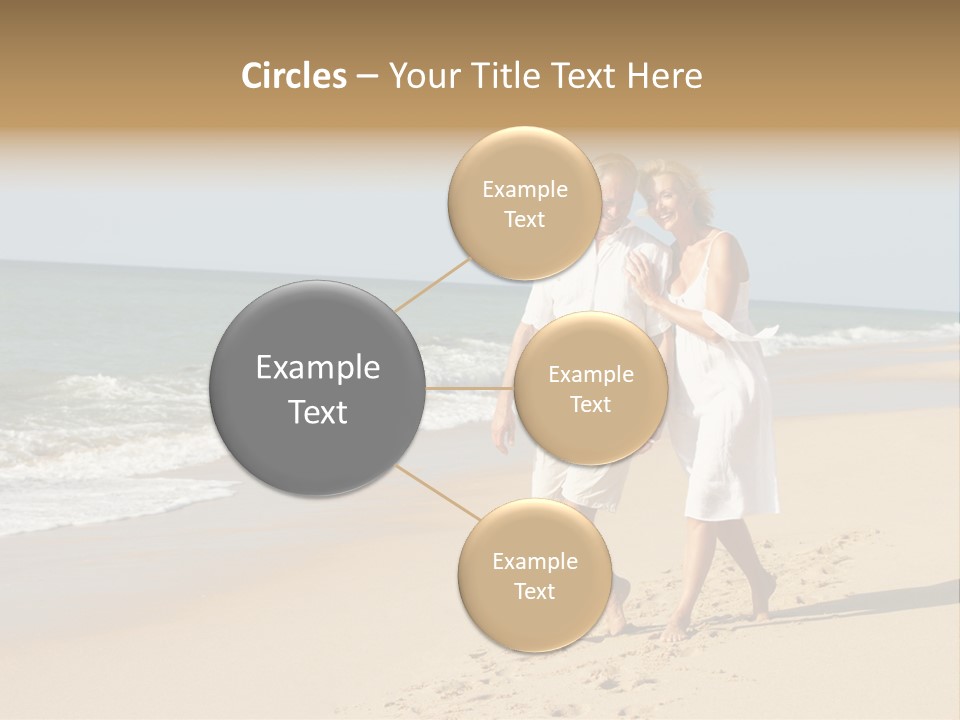 Woman Looking Vacation PowerPoint Template