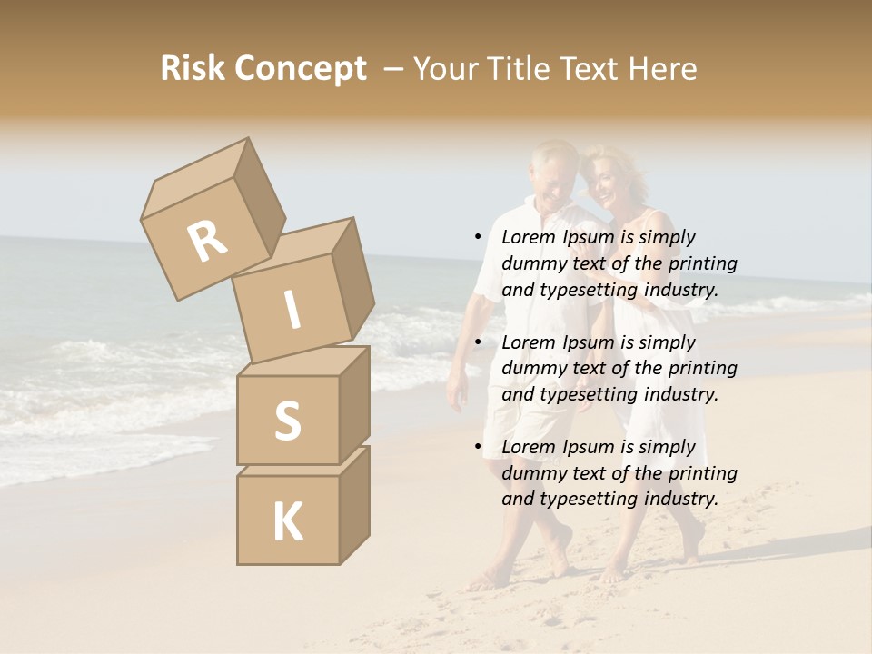 Woman Looking Vacation PowerPoint Template