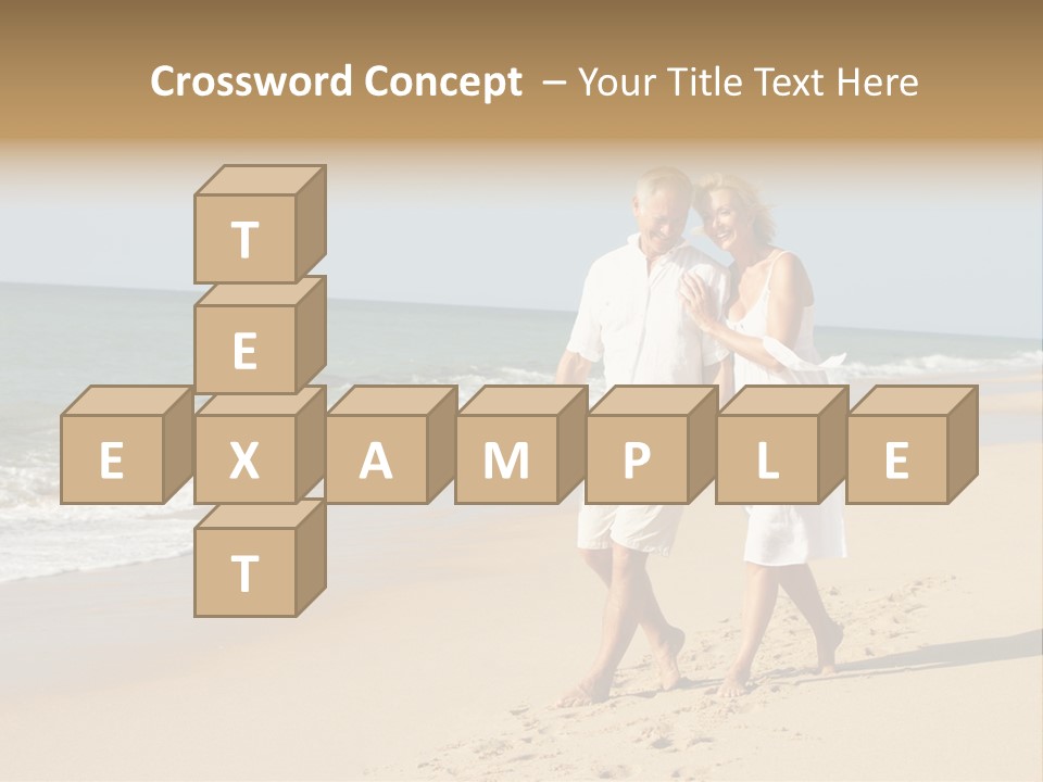 Woman Looking Vacation PowerPoint Template