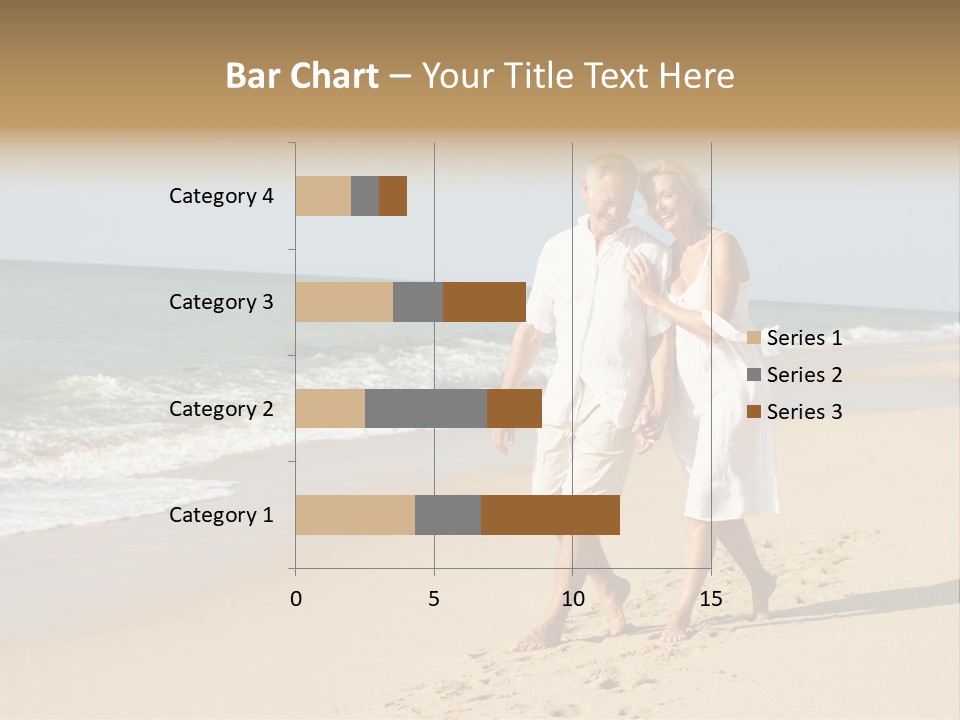 Woman Looking Vacation PowerPoint Template