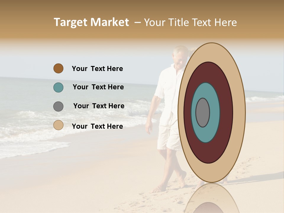 Woman Looking Vacation PowerPoint Template