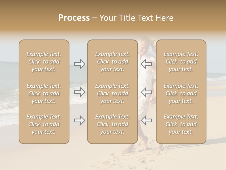 Woman Looking Vacation PowerPoint Template