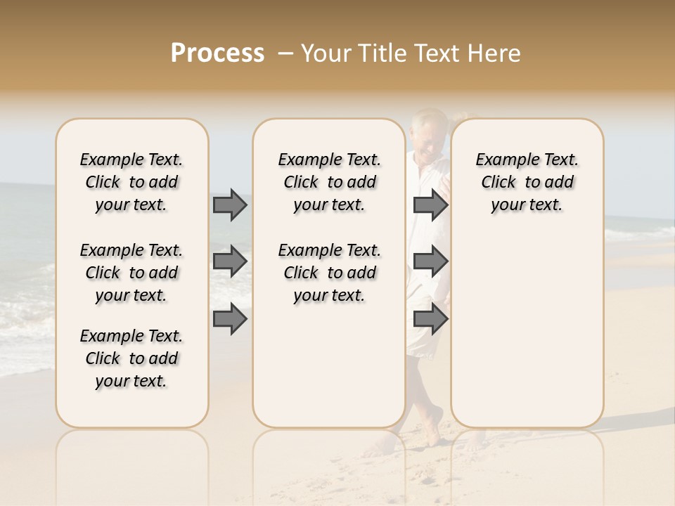 Woman Looking Vacation PowerPoint Template