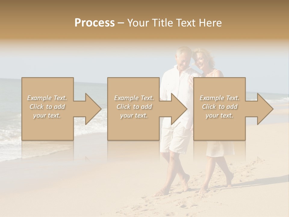 Woman Looking Vacation PowerPoint Template